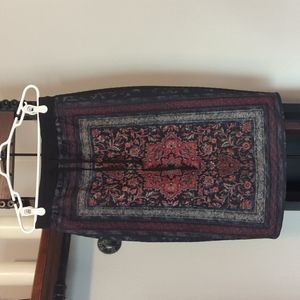 Women's Below the Knee Quilted Skirt